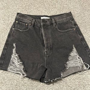 Pacsun black jean shorts size 28